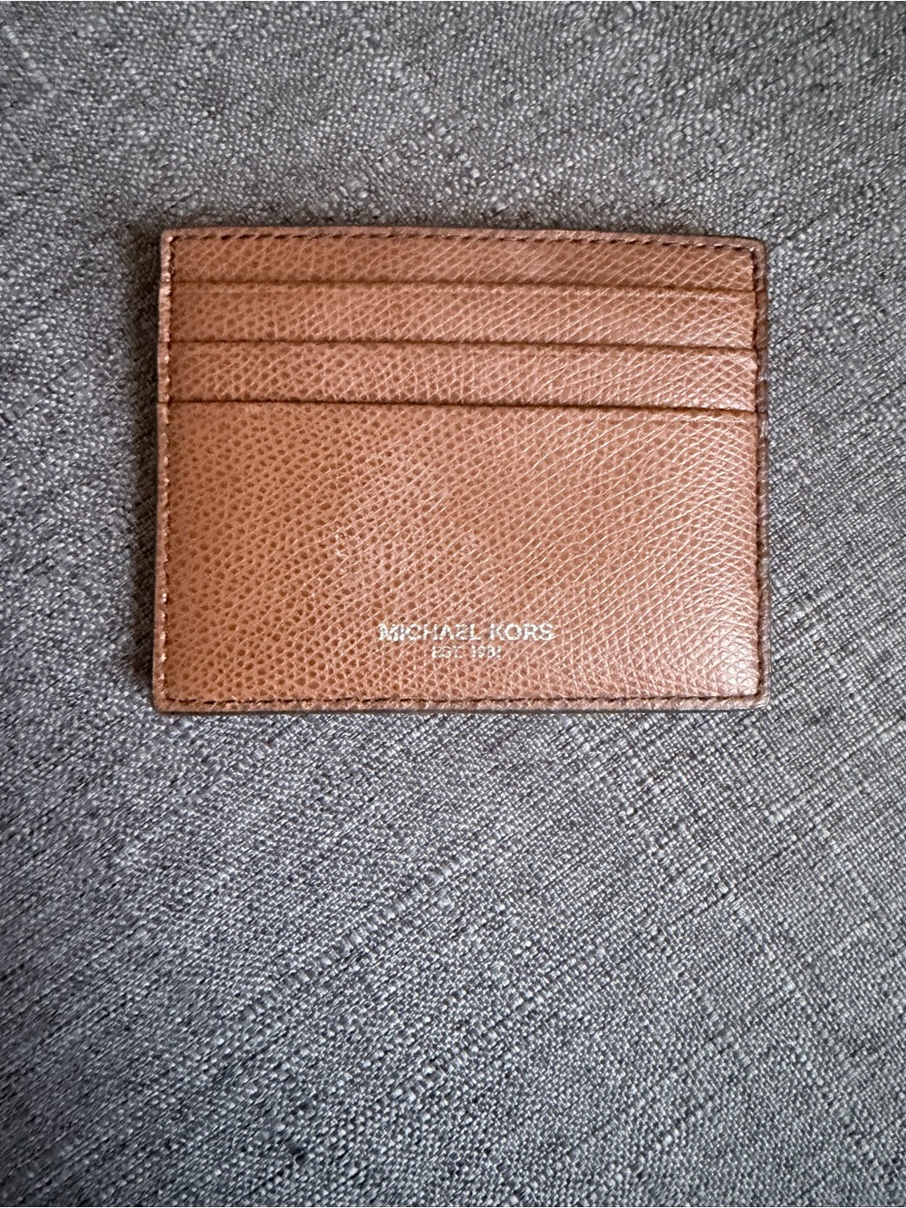 Michael Kors Tan Saffiano Leather Card Holder